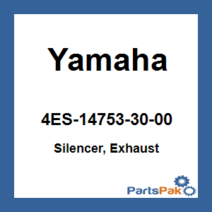 Yamaha 4ES-14753-30-00 Silencer, Exhaust; 4ES147533000