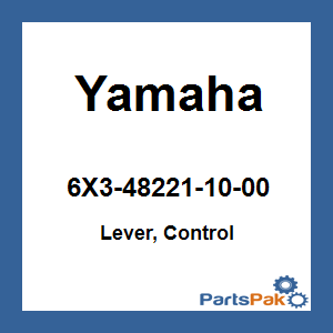Yamaha 6X3-48221-10-00 Lever, Control; 6X3482211000