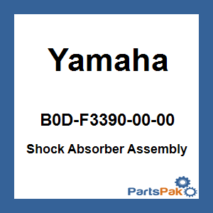 Yamaha B0D-F3390-00-00 Shock Absorber Assembly; B0DF33900000