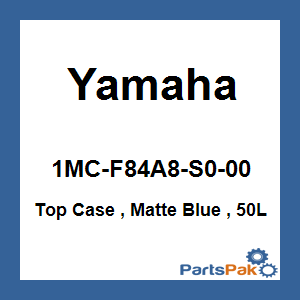 Yamaha 1MC-F84A8-S0-00 Top Case , Matte Blue , 50L; 1MCF84A8S000