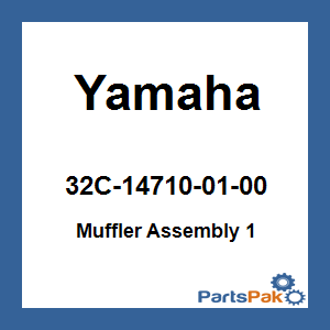 Yamaha 32C-14710-01-00 Muffler Assembly 1; 32C147100100