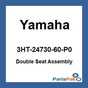 Yamaha 3HT-24730-60-P0 Double Seat Assembly; 3HT2473060P0