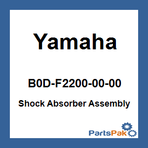 Yamaha B0D-F2200-00-00 Shock Absorber Assembly; B0DF22000000