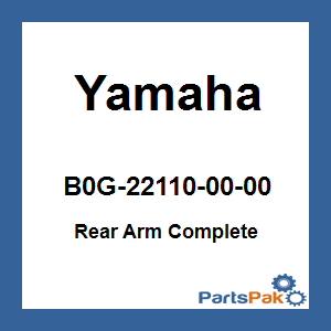 Yamaha B0G-22110-00-00 Rear Arm Complete; B0G221100000