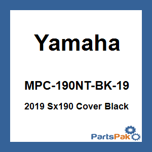 Yamaha MPC-190NT-BK-19 2019 Sx190 Cover Black; MPC190NTBK19