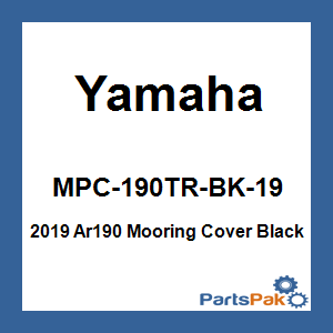 Yamaha MPC-190TR-BK-19 2019 Ar190 Mooring Cover Black; MPC190TRBK19