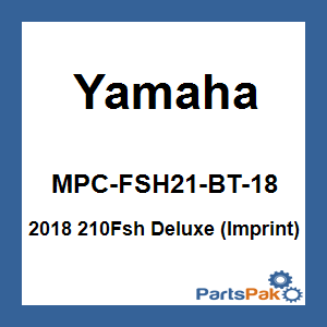 Yamaha MPC-FSH21-BT-18 19 ~ 210Fsh Dlx Ff Seat Mooring Cover; New # MPC-210DL-BK-19