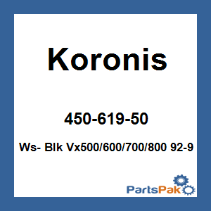 Koronis 450-619-50; Ws- Blk Vx500/600/700/800 92-9