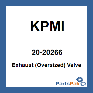 KPMI 20-20266; Black Diamond Exhaust Valve