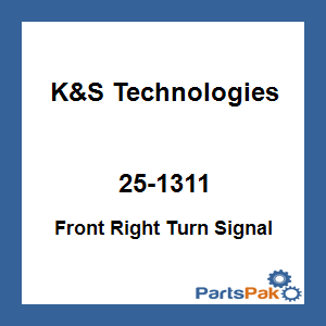 K&S Technologies 25-1311; Front Right Turn Signal