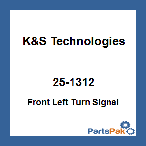 K&S Technologies 25-1312; Front Left Turn Signal