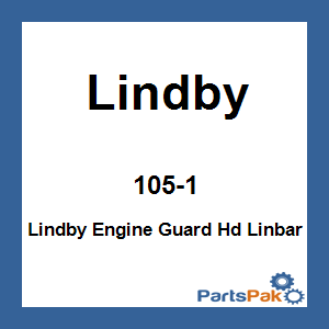 Lindby 105-1; Lindby Engine Guard Fits Harley Davidson Linbar Dyna W / Mid Cont '91-Up Chr