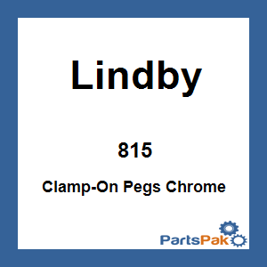 Lindby 815; Clamp-On Pegs Chrome 3 Wide O-Rings