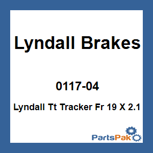 Lyndall Brakes 0117-04; Lyndall Tt Tracker Fr 19 X 2.1 Chrome