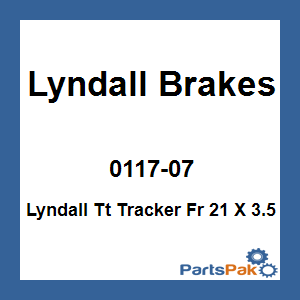 Lyndall Brakes 0117-07; Lyndall Tt Tracker Fr 21 X 3.5 Chrome