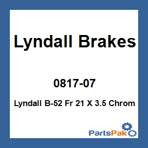 Lyndall Brakes 0817-07; Lyndall B-52 Fr 21 X 3.5 Chrome