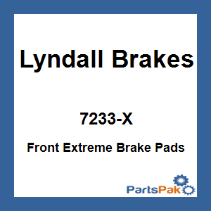 Lyndall Brakes 7233-X; Front Extreme Brake Pads