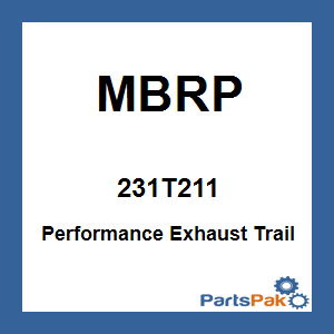 MBRP 231T211; Performance Exhaust Trail Silencer
