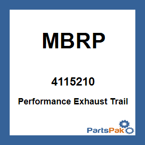MBRP 4115210; Performance Exhaust Trail Silencer