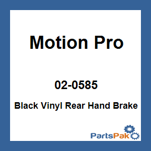 Motion Pro 02-0585; Black Vinyl Rear Hand Brake Cable
