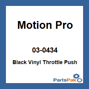 Motion Pro 03-0434; Black Vinyl Throttle Push Cable