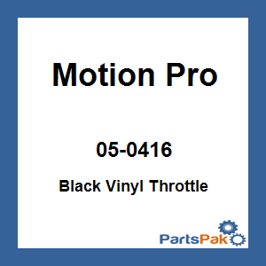 Motion Pro 05-0416; Black Vinyl Throttle Push-Pull Cable Set