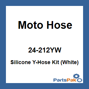 Moto Hose 24-212YW; Silicone Y-Hose Kit (White)