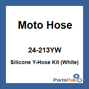 Moto Hose 24-213YW; Silicone Y-Hose Kit (White)