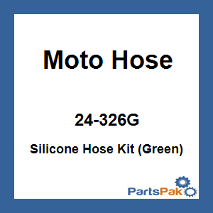 Moto Hose 24-326G; Silicone Hose Kit (Green)