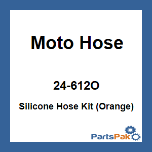 Moto Hose 24-612O; Silicone Hose Kit (Orange)