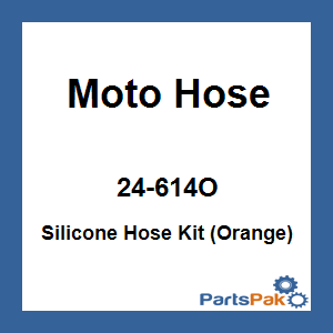 Moto Hose 24-614O; Silicone Hose Kit (Orange)