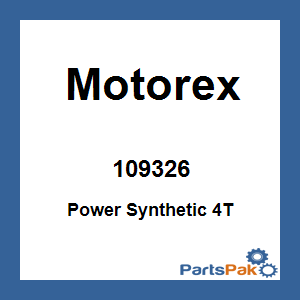 Motorex 109326; Power Synthetic 4T 10W50 (208 Liters)