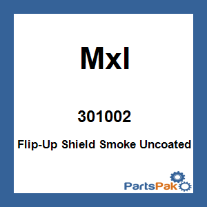 Mxl 301002; Flip-Up Shield Smoke Uncoated