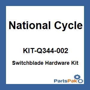 National Cycle KIT-Q344-002; Switchblade Hardware Kit Black