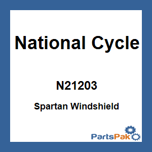 National Cycle N21203; Spartan Windshield Clear 18.5-inch
