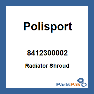 Polisport 8412300002; Radiator Shroud White