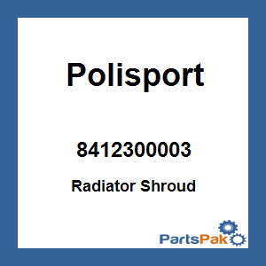 Polisport 8412300003; Radiator Shroud Black