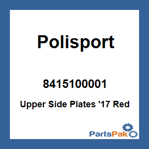 Polisport 8415100001; Upper Side Plates '17 Red