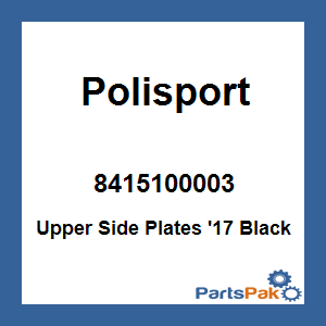 Polisport 8415100003; Upper Side Plates '17 Black