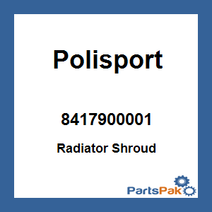 Polisport 8417900001; Radiator Shroud Orange / Black