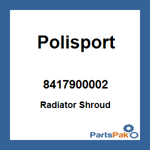 Polisport 8417900002; Radiator Shroud White