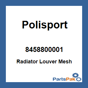 Polisport 8458800001; Radiator Louver Mesh