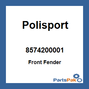 Polisport 8574200001; Front Fender (Orange)