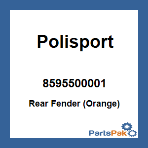 Polisport 8595500001; Rear Fender (Orange)