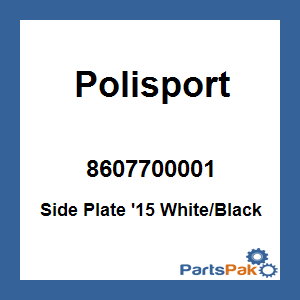 Polisport 8607700001; Side Plate '15 White / Black