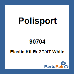 Polisport 90704; Plastic Kit Rr 2T / 4T White