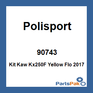 Polisport 90743; Kit Kawasaki Kx250F Yellow Flo 2017
