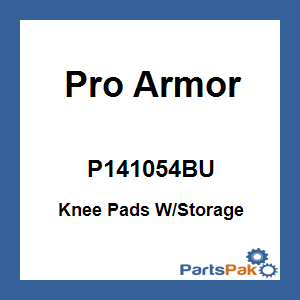 Pro Armor P141054BU; Knee Pads W / Storage Stock Door