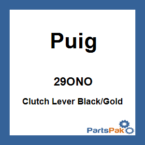 Puig 29ONO; Clutch Lever Black / Gold Extendable / Foldable