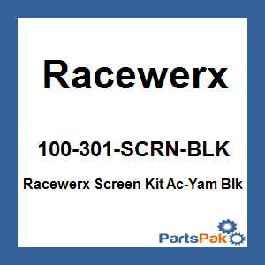 Racewerx 100-301-SCRN-BLK; Racewerx Screen Kit Ac-Fits Yamaha Blk